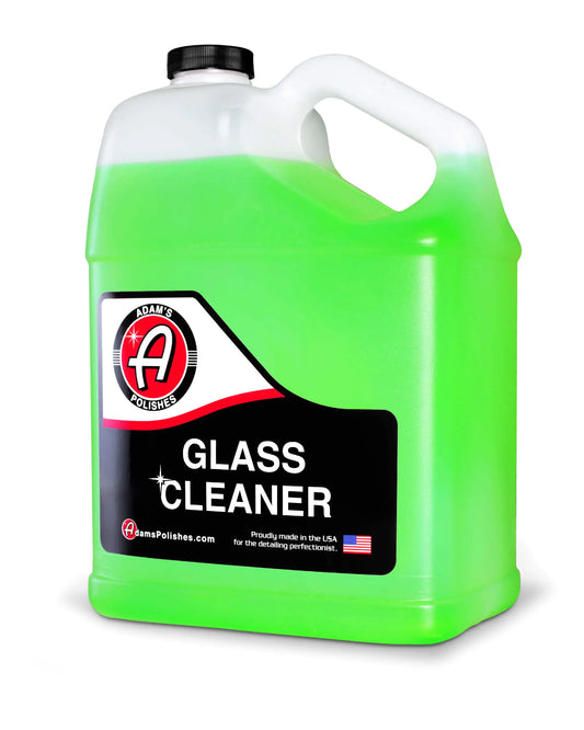 Adams Polishes Glass Cleaner (Gallon) - Car Window Cleaner | Car Wash All-Natural Streak Free Formula For Car Cleaning | Safe On Tinted & Non-Tinted Glass | Won’t Strip Car Wax or Paint Protection